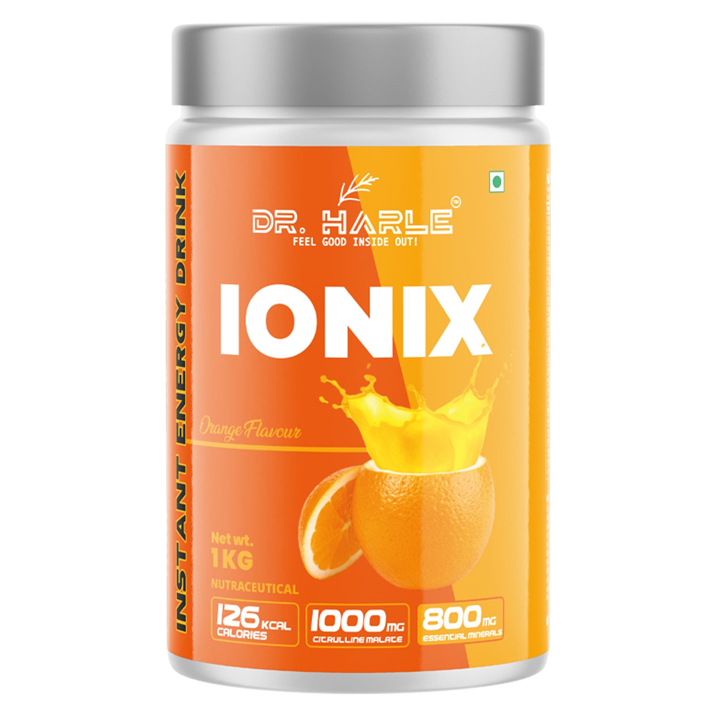 Ionix | Instant Energy Drink Powder with Electrolytes 1Kg Mango, Orange & Nimbu Paani Flavour