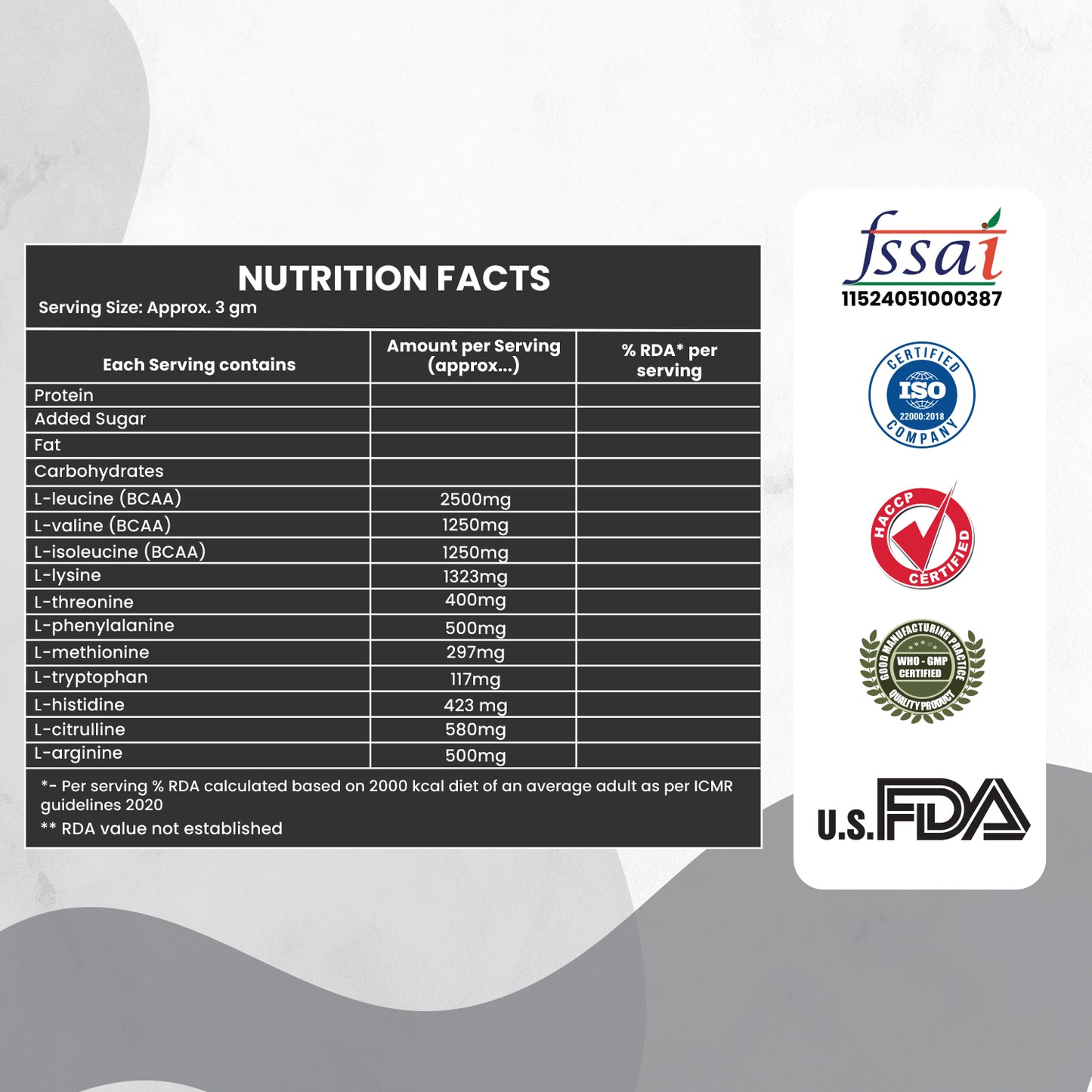 Intra Workout Powder