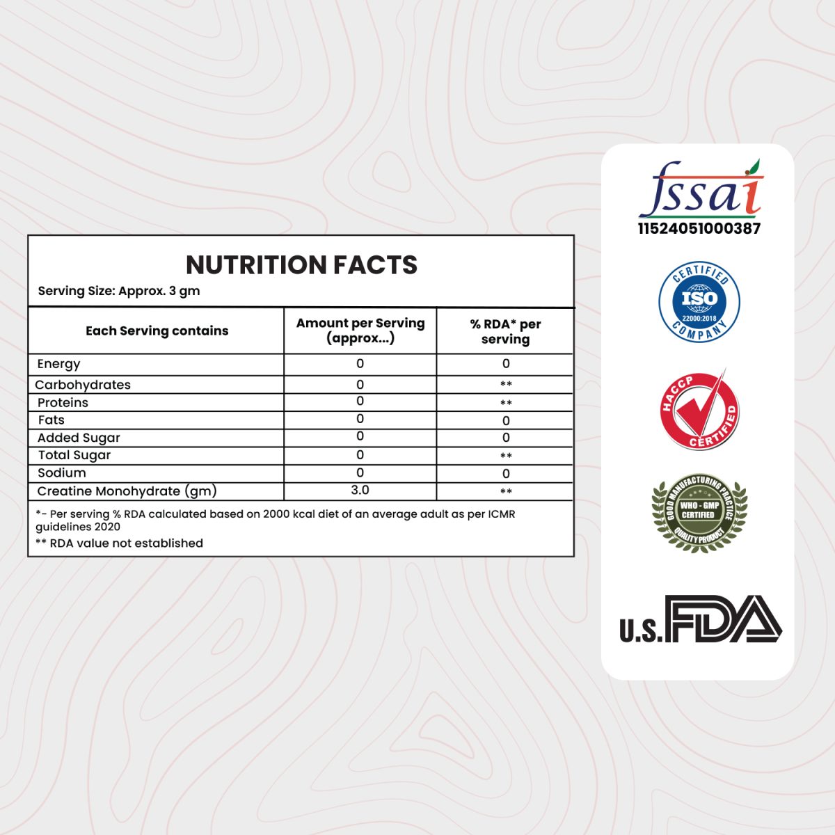 Creatine Monohydrate Powder